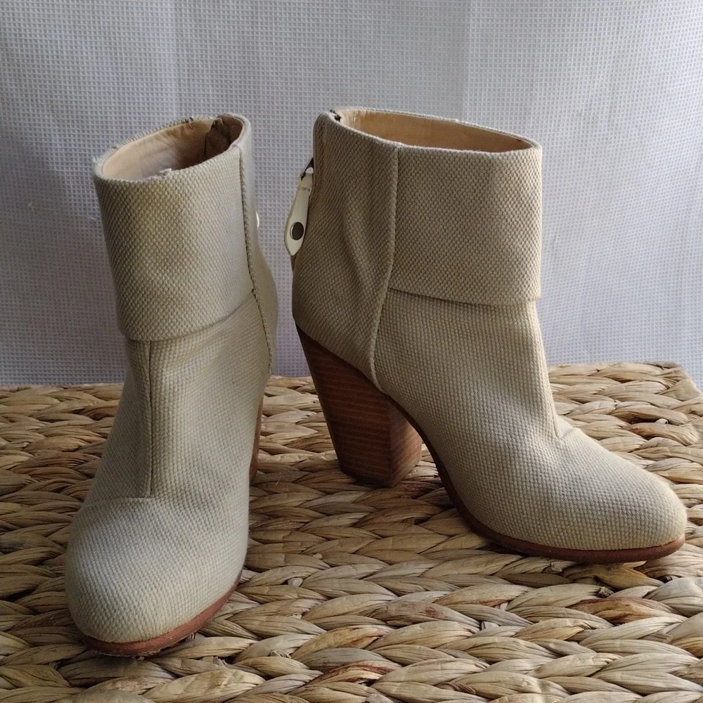 Rag and Bone Newbury beige ankle booties 8.5 - Picture 2 of 12